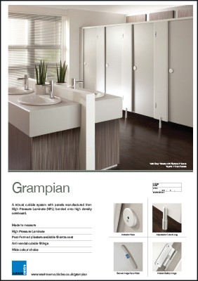 Grampian HPL Toilet Cubicle Specification