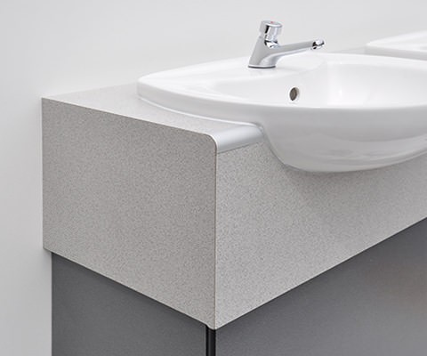 CGL Semi-recessed washroom vanity unit