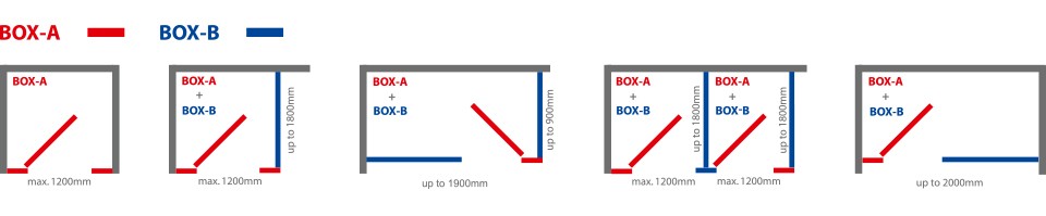 Pendle toilet cubicle configurations