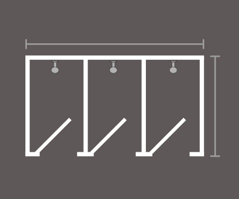 Shower cubicle sizes