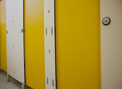 School shower cubicles