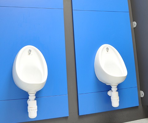 wall panel systems for urinals