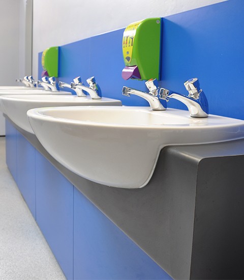 washroom vanity unit panel system