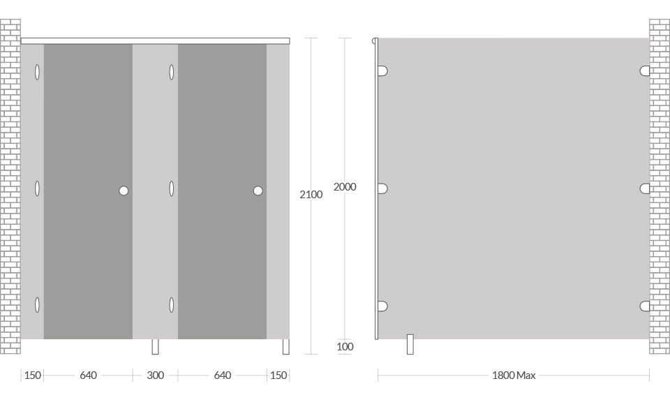 Cubicle dimensions Increased Height