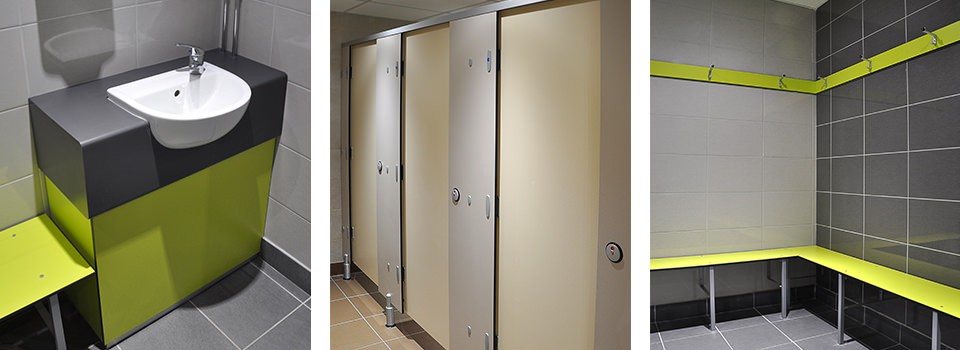 Squash Club shower cubicles